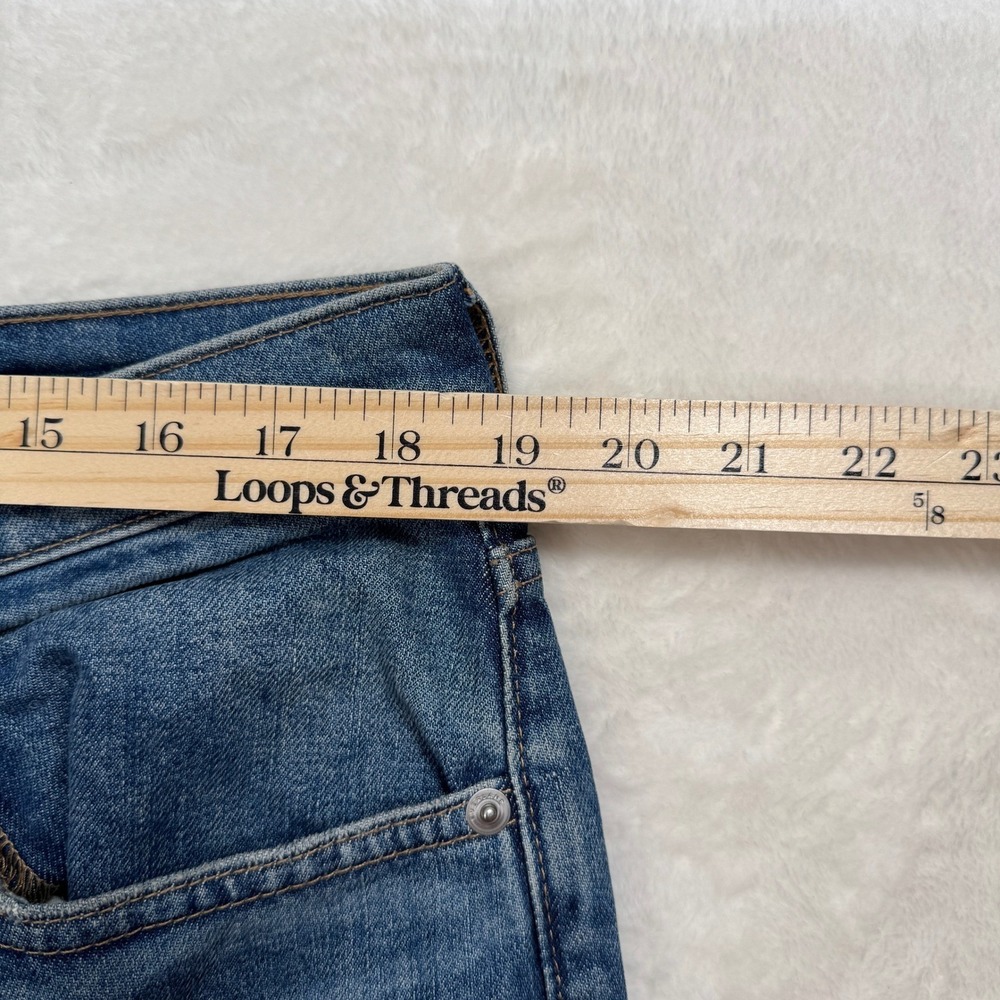 Everlane The Cheeky Jean Womens 33 Regular Straight High Rise Raw Hem Stretch - Picture 3 of 11